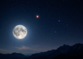 Lua Azul rara ilumina o céu com microlua e encontro com Antares