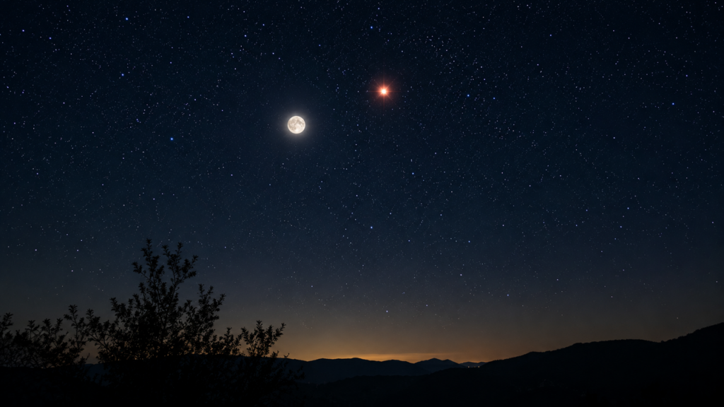 Lua Azul rara ilumina o céu com microlua e encontro com Antares