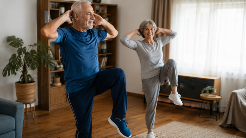O melhor exercício em pé para fortalecer a barriga após os 60