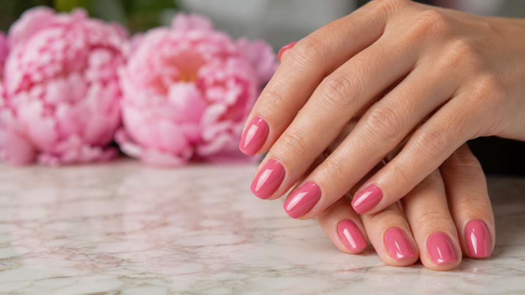 Rosa peônia transforma as unhas e combina com qualquer ocasião