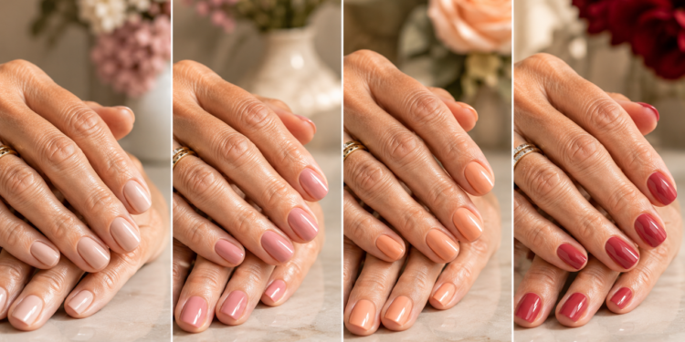Estas cores de esmalte valorizam as mãos maduras sem esforço