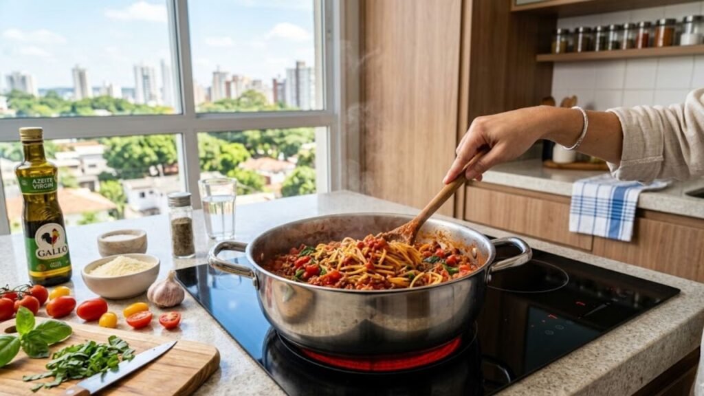 Por isso, ele exige panelas com fundo magnético adequado, como ferro fundido ou inox compatível coCooktop por induçãom indução