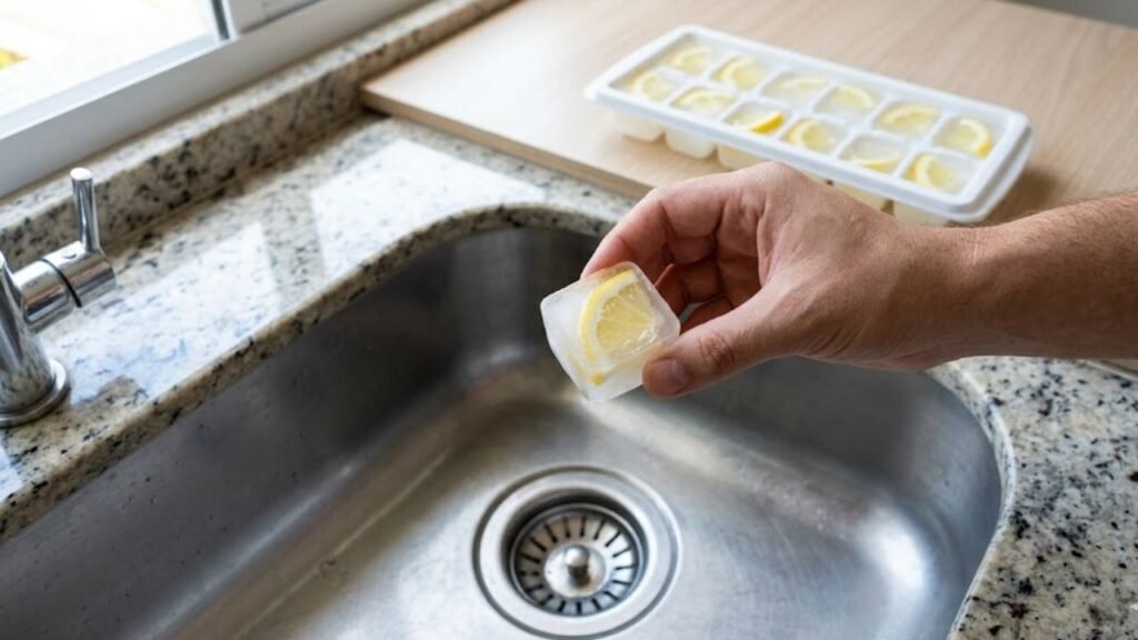 Cubos de vinagre congelados