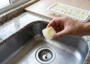 Cubos de vinagre congelados