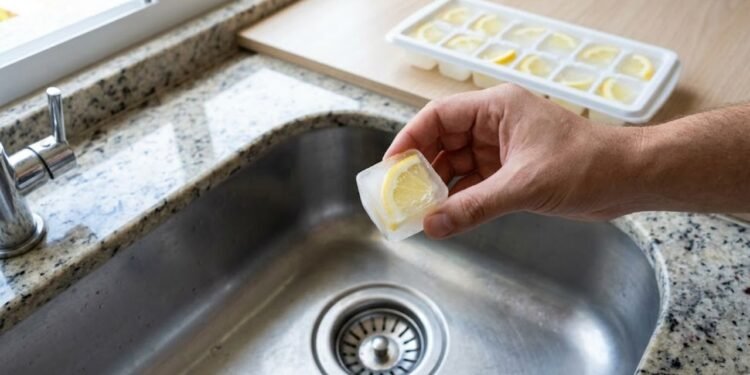 Cubos de vinagre congelados