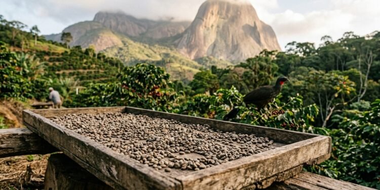 O café raro de Pedra Azul que nasce da seleção natural feita pelo jacu na serra capixaba
