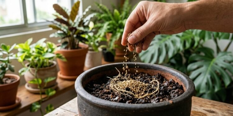 Vermiculita para plantas ajuda no vaso, mas o excesso pode prejudicar as raízes