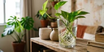 Um copo com água pode virar o cantinho verde mais bonito da sua casa