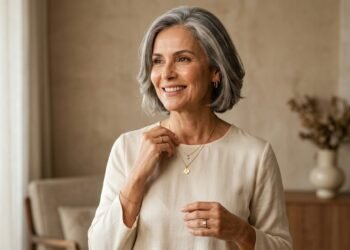 Joias para mulheres 50+ deixam o decote mais elegante quando há equilíbrio