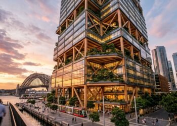 Sydney irá duplicar o recorde atual, ostentando o arranha-céu híbrido de madeira mais alto do mundo, com 183 metros e 39 andares