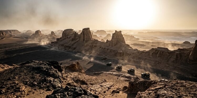 Esse deserto parece outro planeta e o calor no solo passa de tudo que se imagina