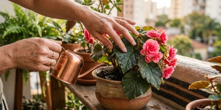 Jardineiros experientes usam este truque para cultivar begônia com mais flores