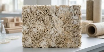 Cientistas alemães desenvolvem isolante térmico à base de cogumelos que armazena CO2 e é compostável após o uso