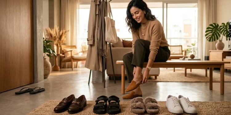 Os novos calçados confortáveis e elegantes que estão deixando os chinelos simples no passado