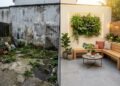 Transformei um quintal largado em um espaço incrível sem gastar muito e o antes e depois surpreende