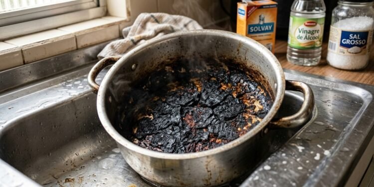 O ingrediente que em 15 minutos devolve brilho a panela queimada