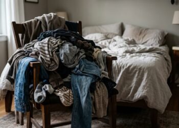 O que a psicologia diz sobre quem acumula roupas na cadeira