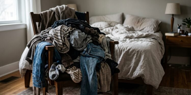 O que a psicologia diz sobre quem acumula roupas na cadeira