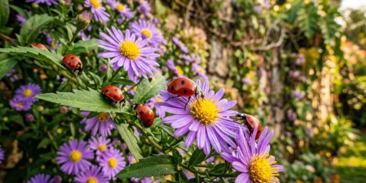 A trepadeira que atrai joaninhas e enche seu jardim de flores roxas