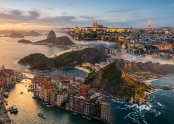 As cidades mais belas do mundo parecem obras-primas vivas entre natureza, história e arquitetura