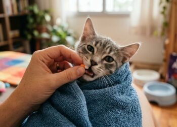 O truque simples para dar remédio a gato sem ser arranhado que veterinários ensinam