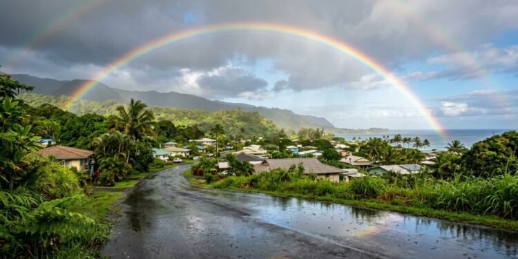O fenômeno simples da natureza que transforma chuva e sol em um espetáculo no céu