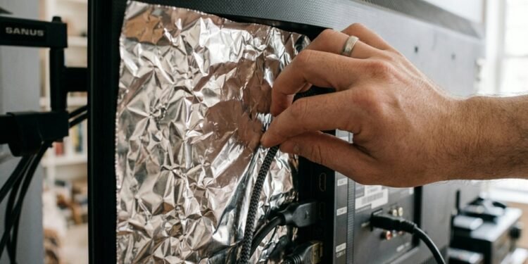 Colocar papel alumínio atrás da televisão: por que é recomendado e para que serve