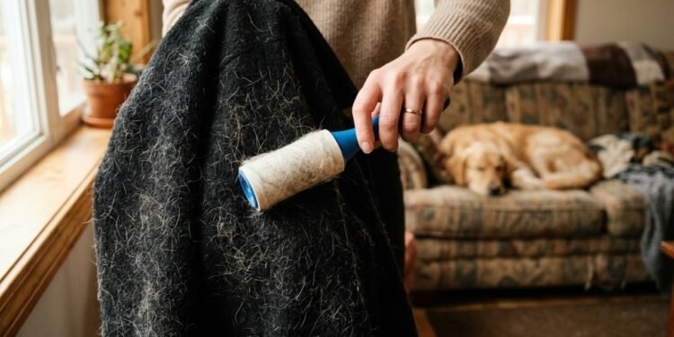O truque simples para remover pelos de animais das roupas antes que eles invadam a máquina de lavar