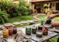 Crie pedras para jardim usando garrafas velhas e monte um caminho bonito de forma prática