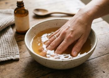 Coloque as mãos no vinagre de maçã por alguns minutos e veja os benefícios
