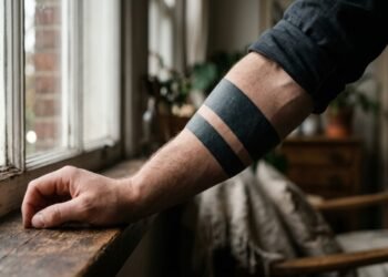 Muitos não sabem o que significa a tatuagem de faixa dupla preta no braço