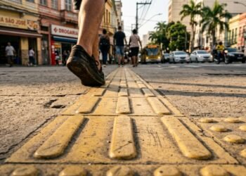 Poucas pessoas sabem, para que servem os relevos nos pisos das calçadas de rua