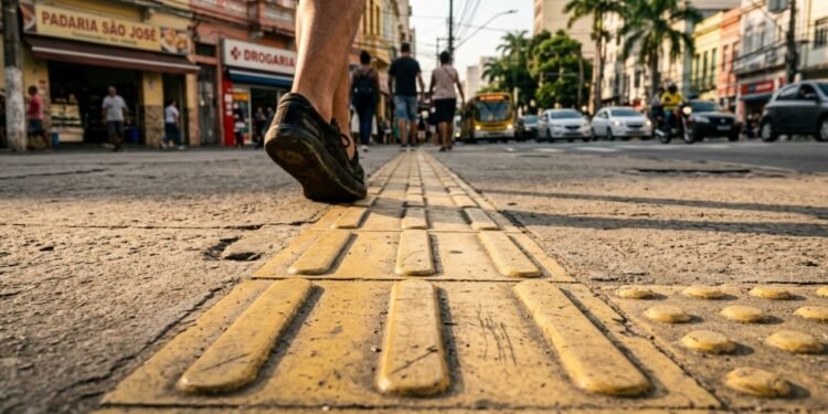 Poucas pessoas sabem, para que servem os relevos nos pisos das calçadas de rua