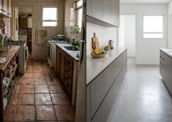 O segredo para renovar o piso da sua cozinha sem obras e em apenas um dia
