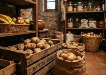 Batatas podem durar até 6 meses sem brotar quando armazenadas nesse lugar incomum dentro de casa