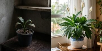 De semente a flor decorativa, os cuidados essenciais para manter o lírio da paz vivo