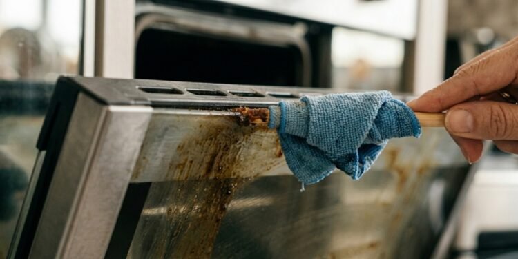 Como limpar a porta do forno por dentro sem desmontar e sem fazer bagunça