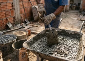 A fórmula 4-2-1 do concreto pode fazer diferença em obras e reparos caseiros