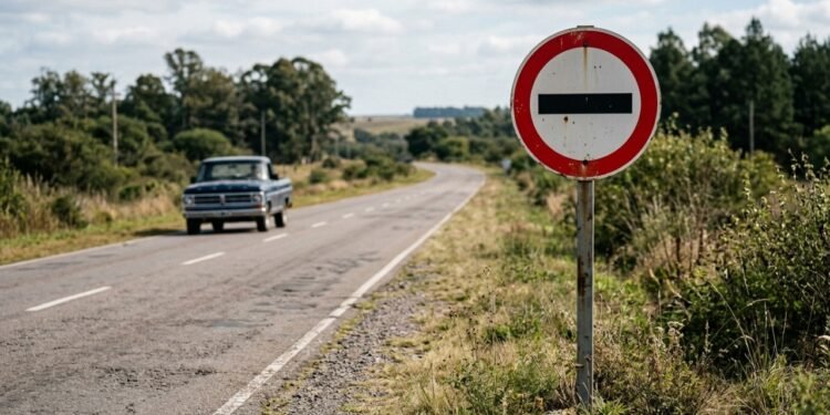 Placa de círculo vermelho com faixa preta gera multas de até R$ 8 mil na Argentina e confunde motoristas brasileiros