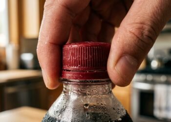 Pouca gente sabe para que serve o relevo em algumas tampas de refrigerante