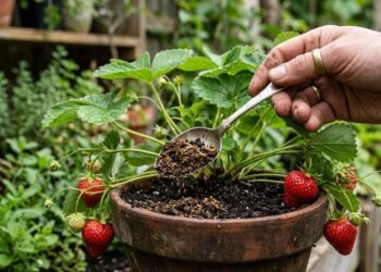 Basta 1 colher no solo para turbinar seus morangos e aumentar a produção sem agrotóxicos