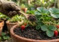 Coloque 1 colher sob cada planta e veja morangos crescerem mais fortes e produtivos sem usar químicos