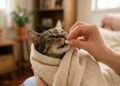 O truque prático para dar remédio a gato sem sair machucado