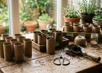 Esse rolinho que iria para o lixo pode virar aliado das suas plantas no jardim