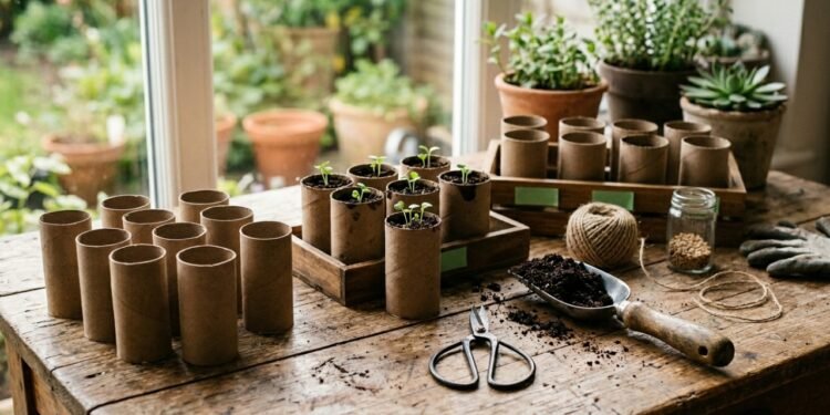 Esse rolinho que iria para o lixo pode virar aliado das suas plantas no jardim