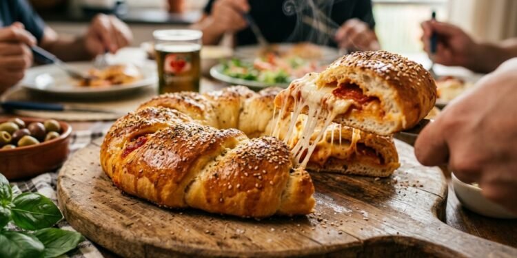 Essa receita de pão pizza recheado pode virar seu salgado favorito pela facilidade e sabor