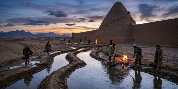 O enigma da engenharia antiga para criar gelo no deserto
