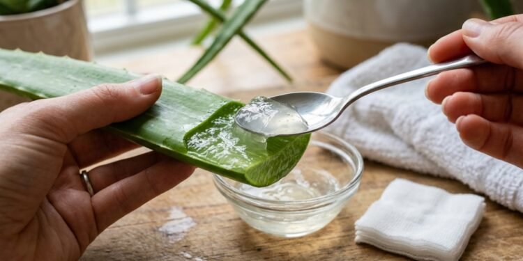 A planta de polpa transparente que muita gente ignora e que pode acelerar a recuperação da pele em casa