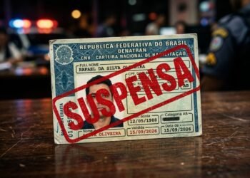 A partir de 3 de setembro, uma única infração de trânsito durante o período de suspensão resultará na perda da carteira de habilitação por 5 anos