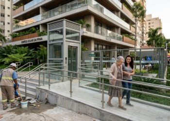Lei de propriedade horizontal traz mudança importante para idosos acima dos 70 anos em condomínios com elevador e escadas
